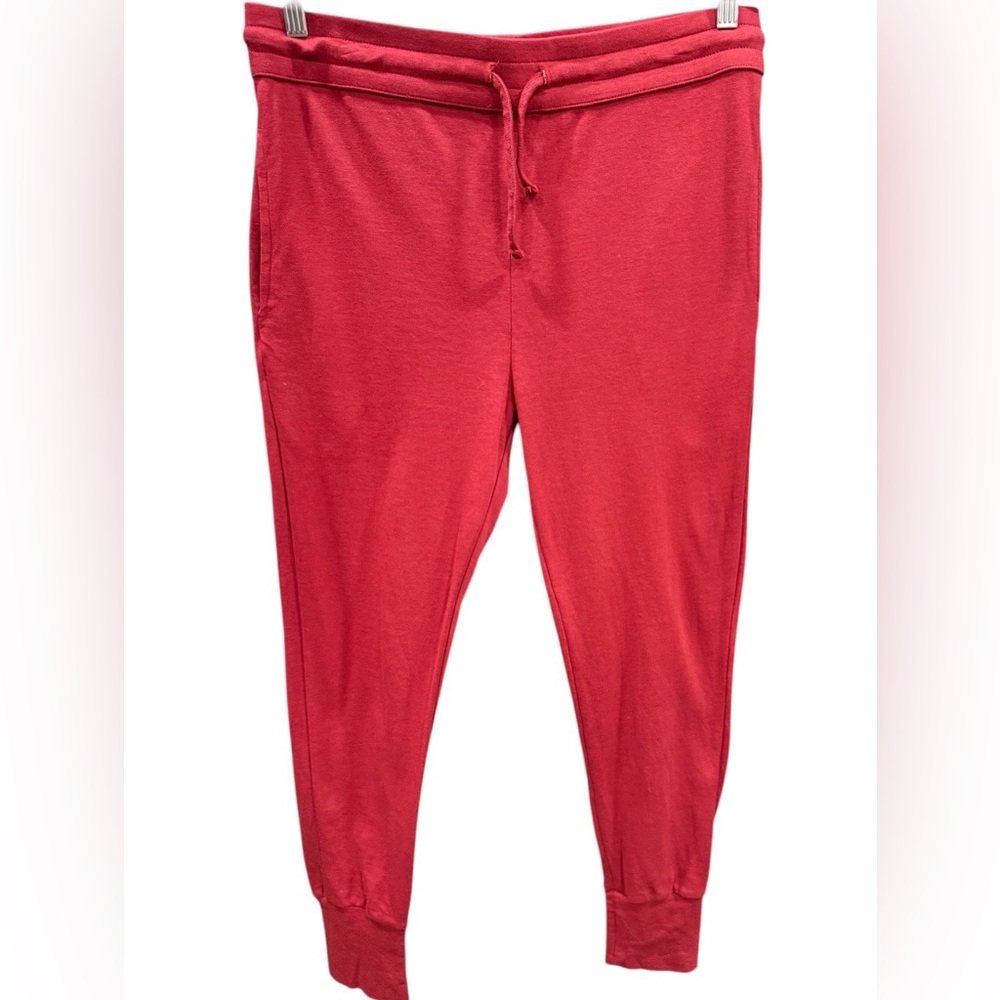 kate quinn Red Drawstring Jogger Pants